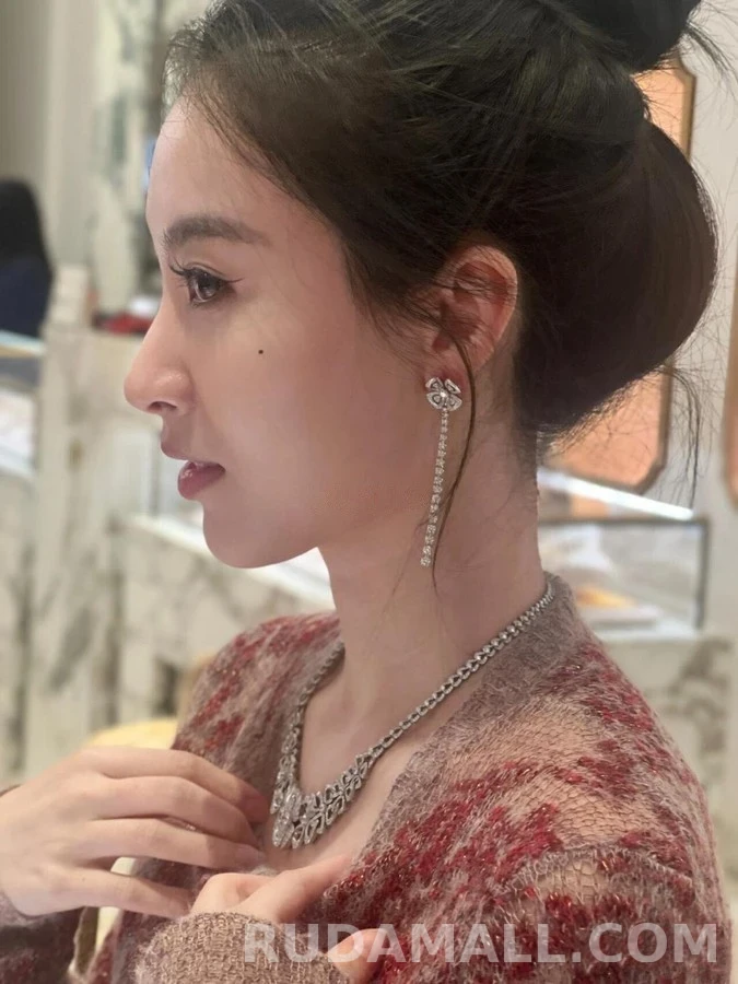 불가리 불가리 피오레버 다이아몬드 드롭 귀걸이 상세 이미지
