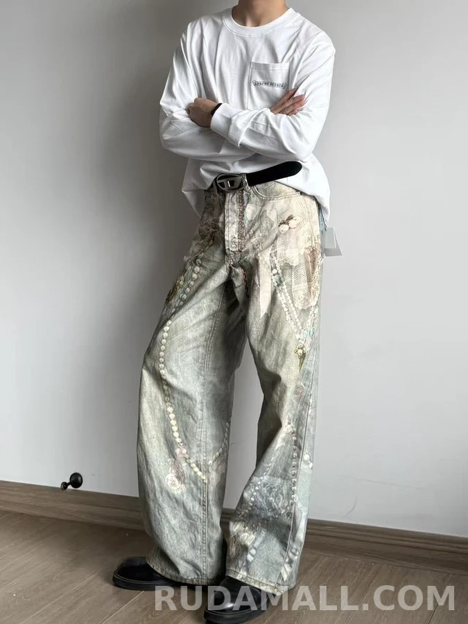 크롬하츠 크롬하츠 눈꽃 십자가 긴팔 티셔츠 상세 이미지
