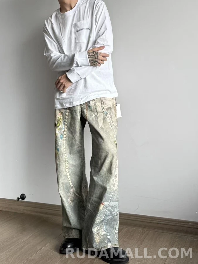 크롬하츠 크롬하츠 눈꽃 십자가 긴팔 티셔츠 상세 이미지