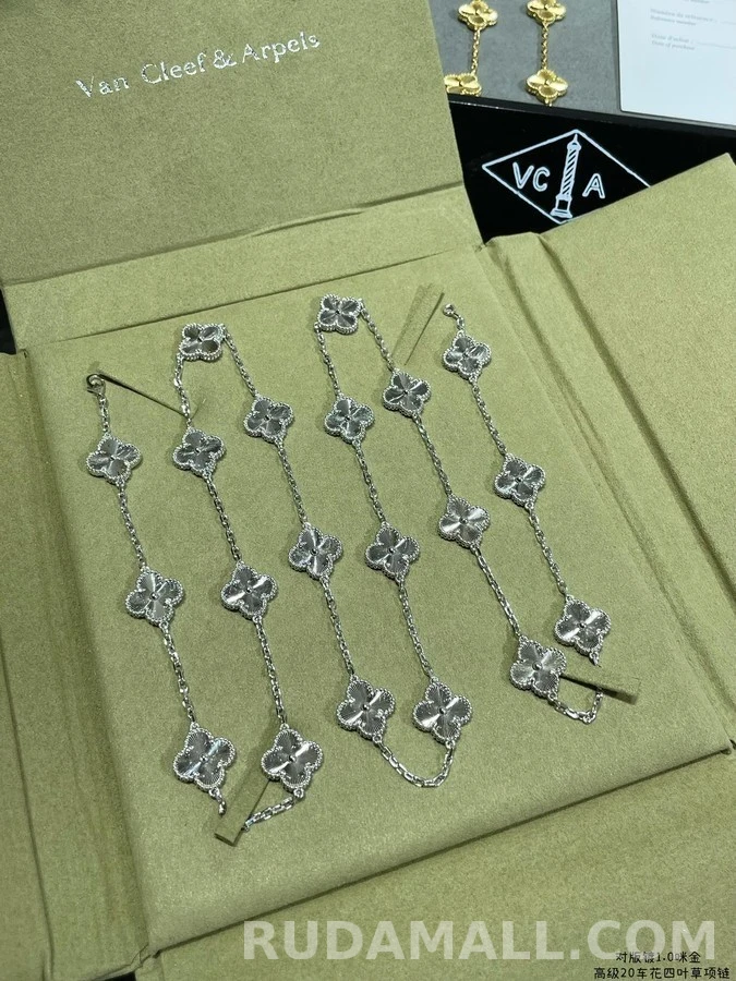 반클리프 아펠 반 클리프 아펠 알함브라 클로버 목걸이 반지 세트 상세 이미지