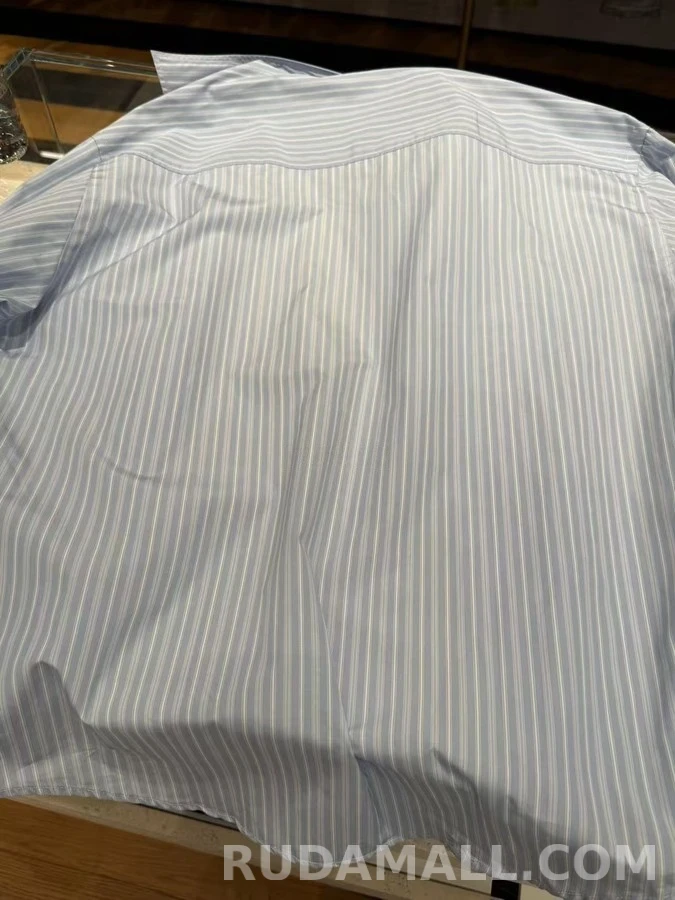 아미 아미 자수 스트라이프 셔츠 상세 이미지