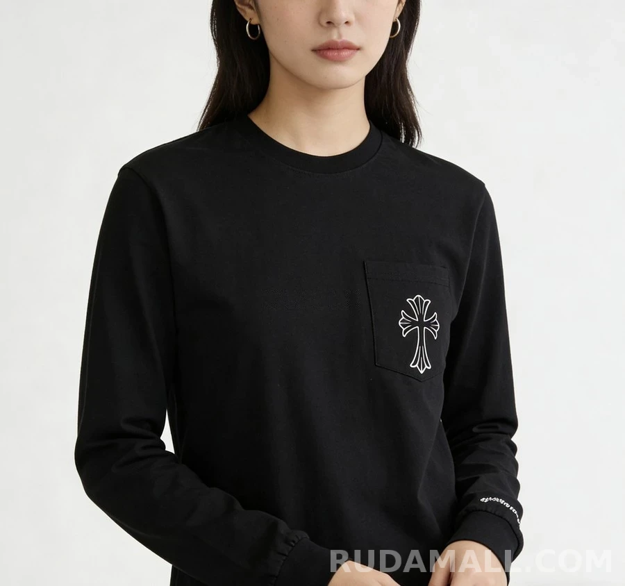 크롬하츠 크롬하츠 포켓 크로스 긴팔 티셔츠 상세 이미지
