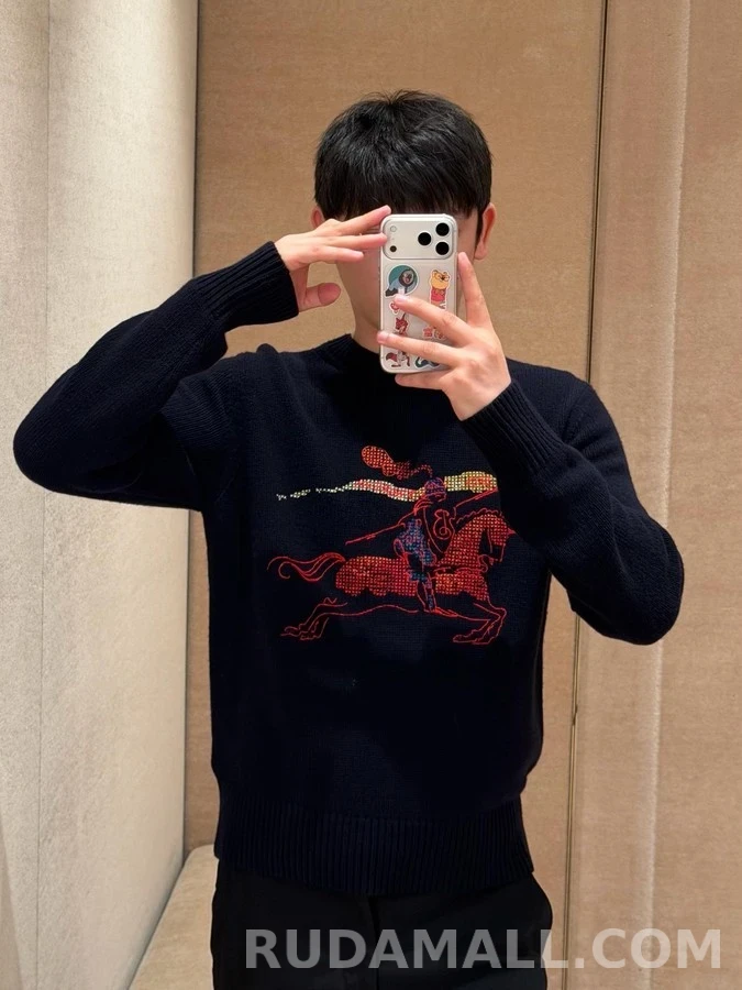 버버리 버버리 EKD 기사 자수 니트 상세 이미지