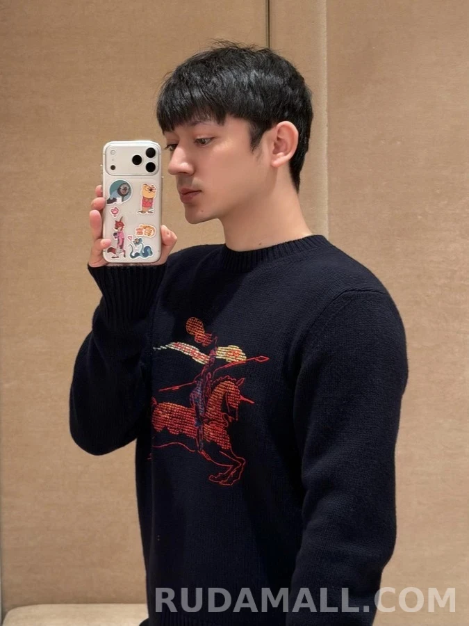 버버리 버버리 EKD 기사 자수 니트 상세 이미지