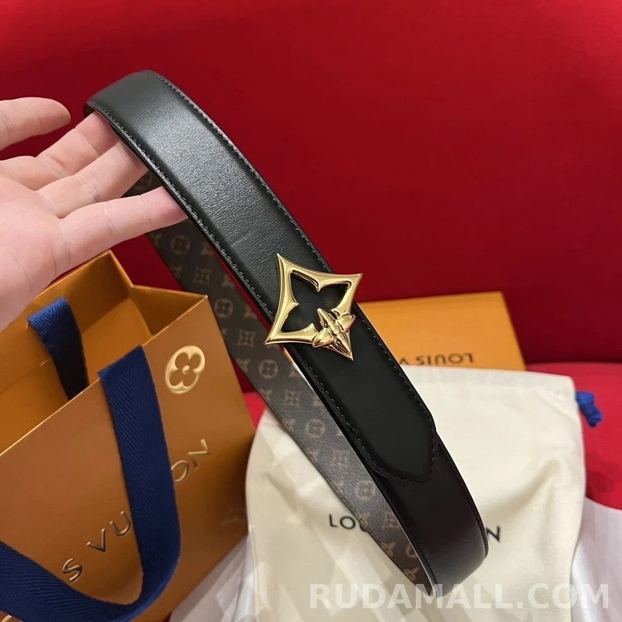 루이비통 루이비통 모노그램 플라워 버클 벨트 상세 이미지