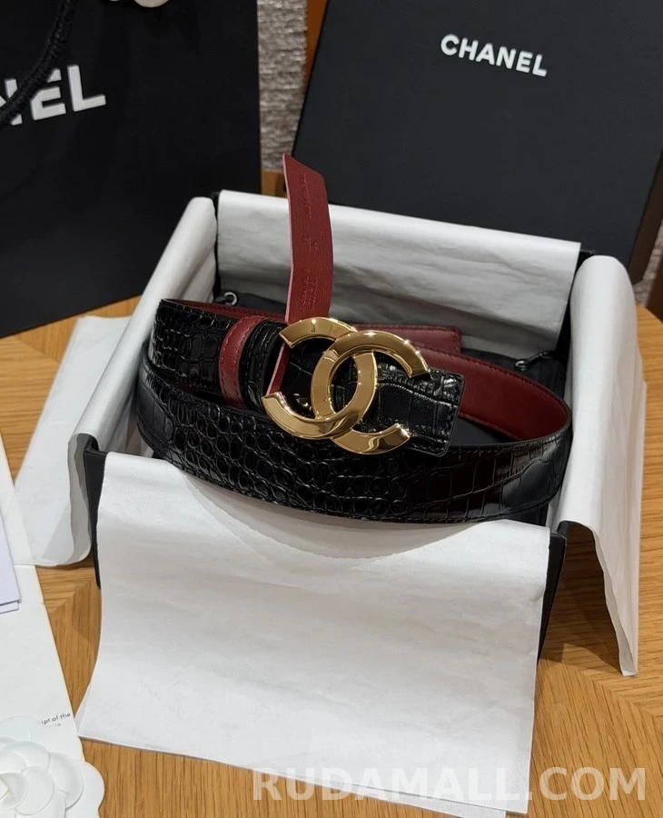 샤넬 샤넬 더블 C 버클 양면 벨트 상세 이미지