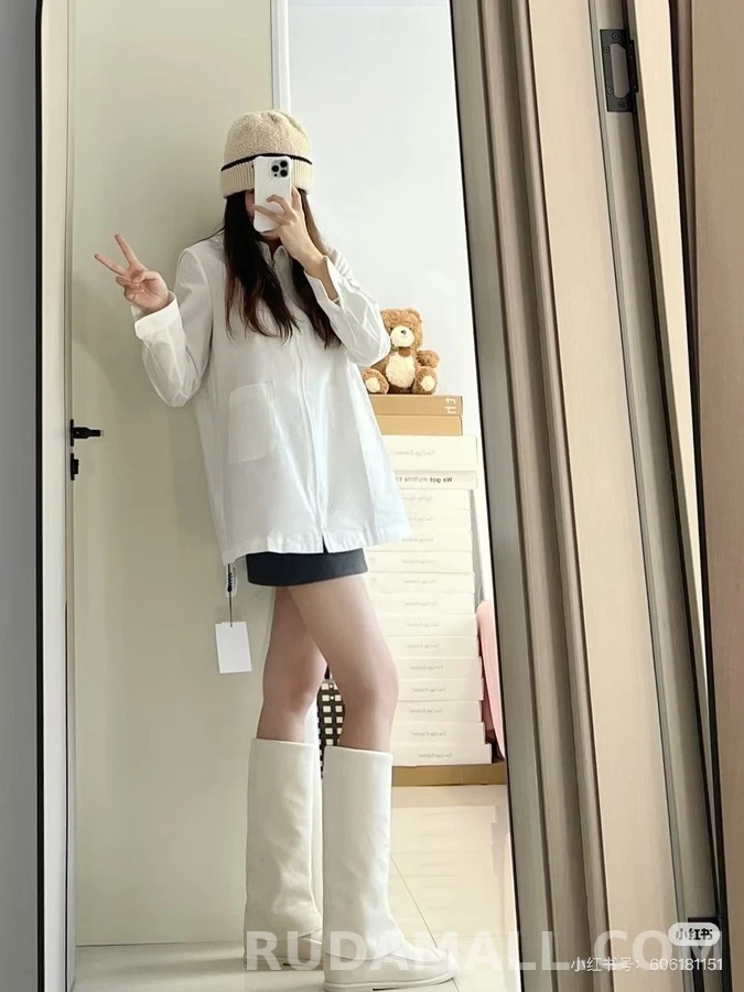 샤넬 샤넬 더블 C 스웨이드 롱 부츠 상세 이미지