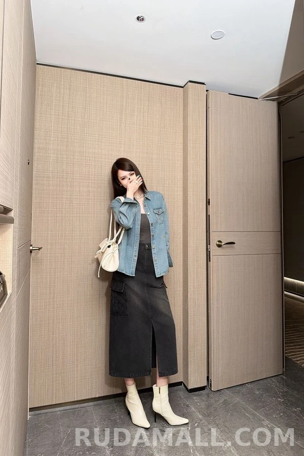 샤넬 샤넬 퀼팅 데님 셔츠 상세 이미지