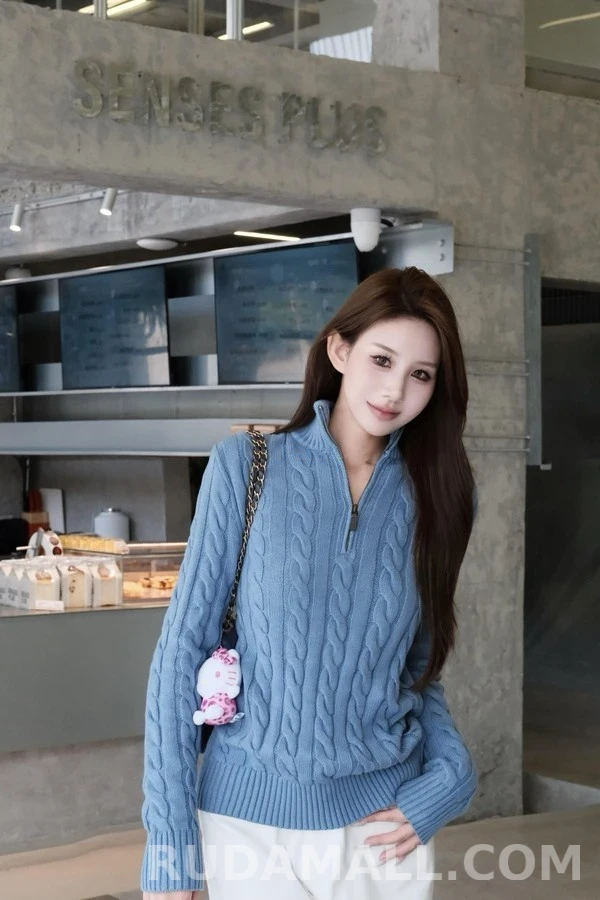폴로 랄프 로렌 폴로 랄프 로렌 케이블 쿼터집 니트 상세 이미지