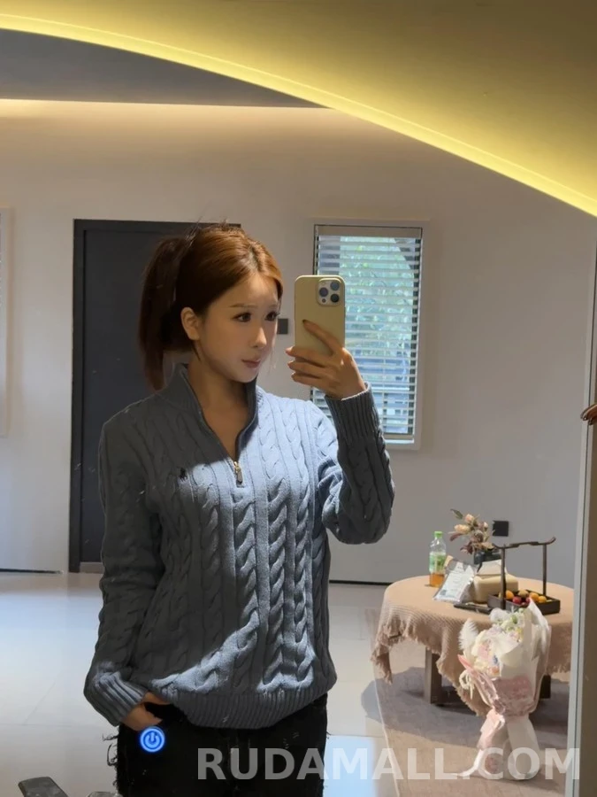 폴로 랄프 로렌 폴로 랄프 로렌 케이블 쿼터집 니트 상세 이미지