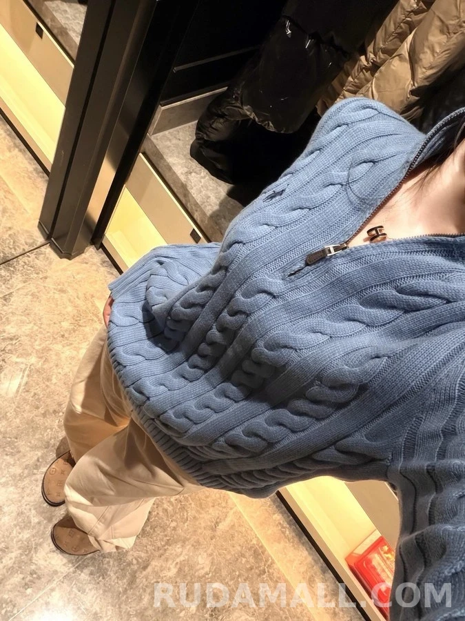 폴로 랄프 로렌 폴로 랄프 로렌 케이블 쿼터집 니트 상세 이미지