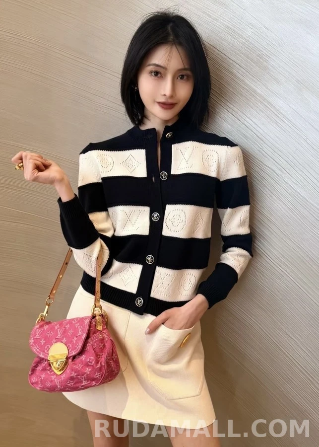 루이비통 루이비통 모노그램 스트라이프 긴팔 티셔츠 상세 이미지