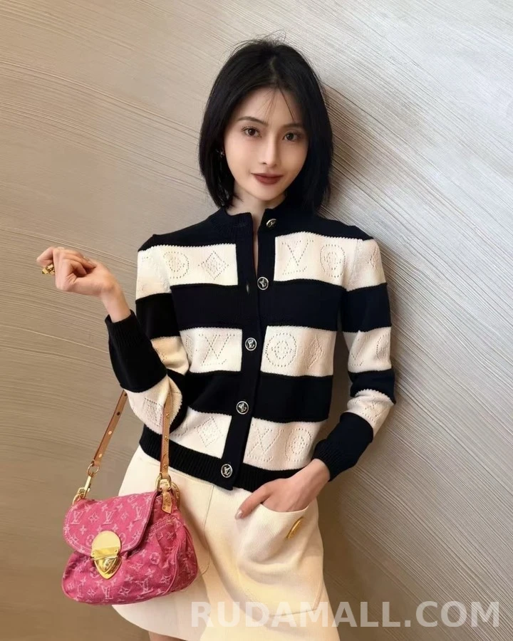 루이비통 루이비통 모노그램 스트라이프 긴팔 티셔츠 상세 이미지
