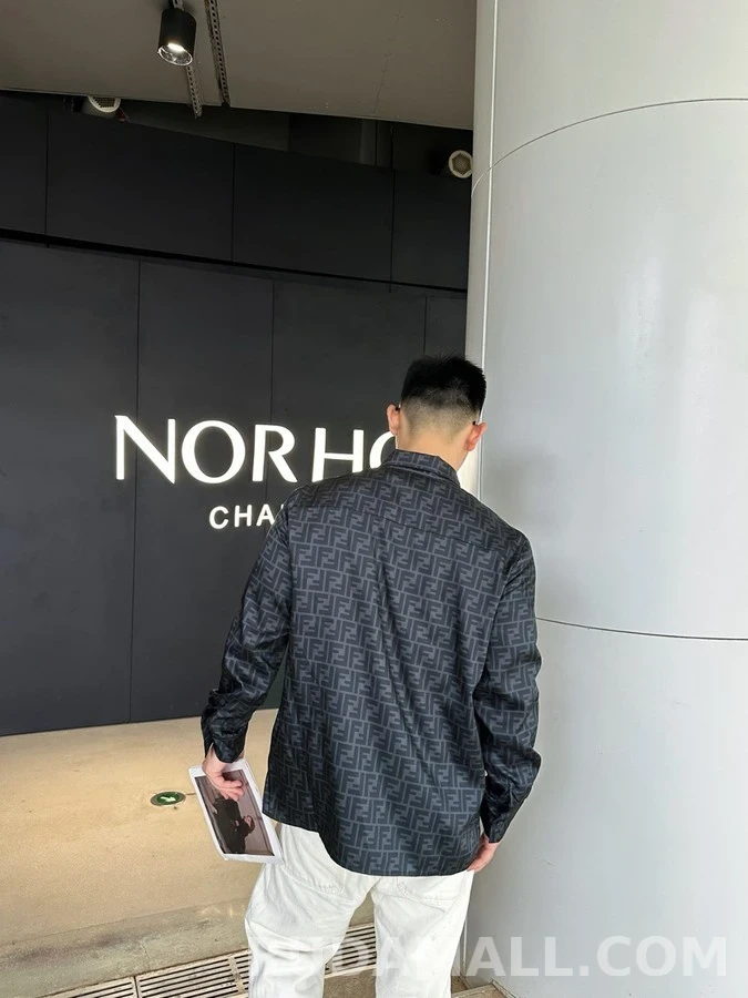 펜디 펜디 로고 패턴 셔츠 상세 이미지