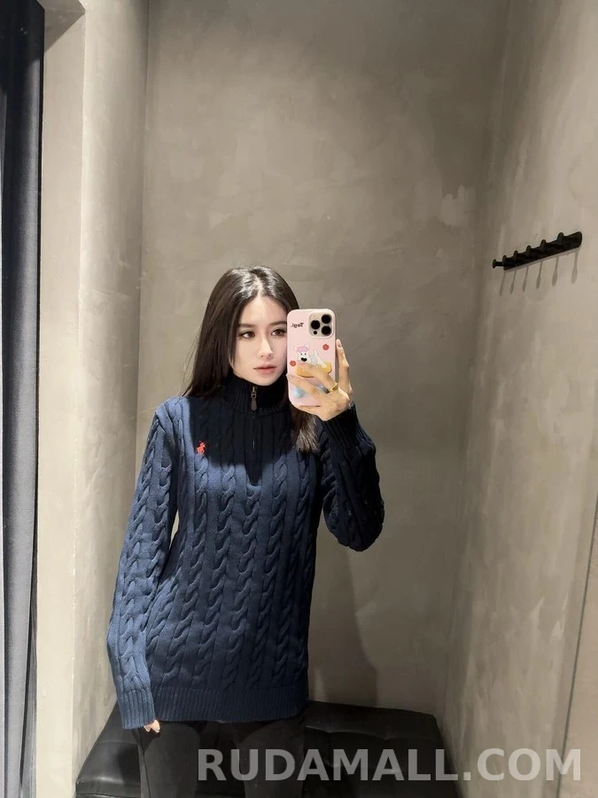 폴로 랄프 로렌 폴로 랄프 로렌 케이블 니트 쿼터집 스웨터 상세 이미지