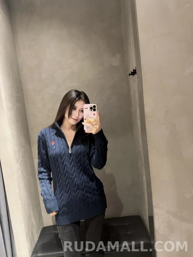 폴로 랄프 로렌 폴로 랄프 로렌 케이블 니트 쿼터집 스웨터 상세 이미지