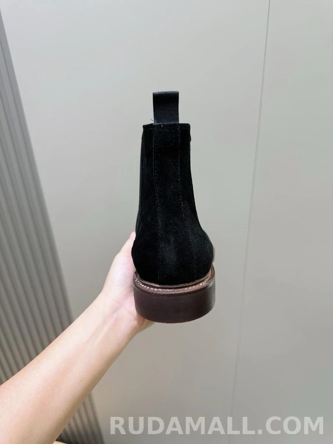 브루넬로 쿠치넬리 브루넬로 쿠치넬리 스웨이드 첼시 부츠 상세 이미지