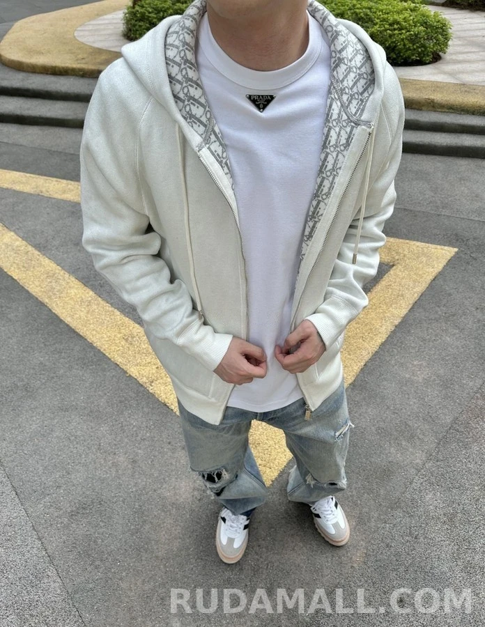 디올 디올 오블리크 자카드 후드 집업 상세 이미지