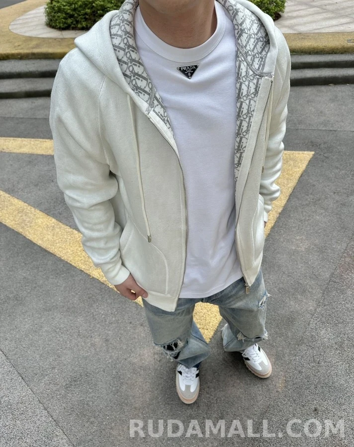 디올 디올 오블리크 자카드 후드 집업 상세 이미지