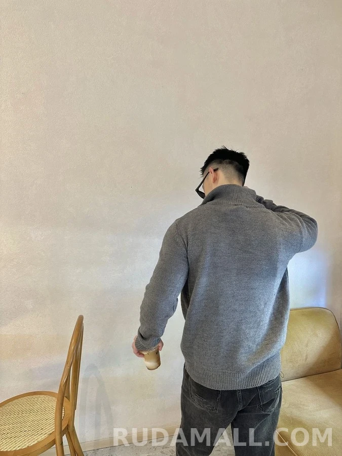 셀린느 셀린느 트리옹프 자수 반집업 니트 상세 이미지
