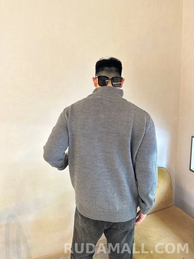 셀린느 셀린느 트리옹프 자수 반집업 니트 상세 이미지