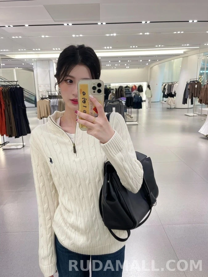 폴로 랄프 로렌 폴로 랄프 로렌 케이블 니트 쿼터집 니트 상세 이미지