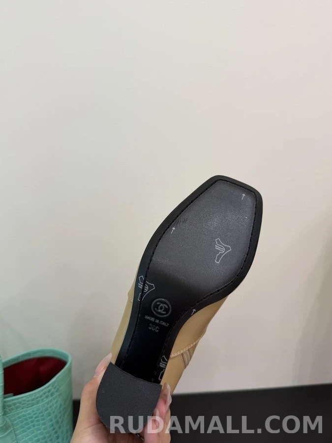 샤넬 샤넬 스퀘어토 블록힐 롱부츠 상세 이미지