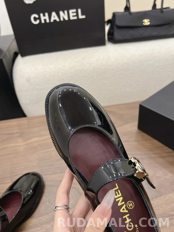 샤넬 샤넬 페이턴트 메리제인 플랫 상세 이미지