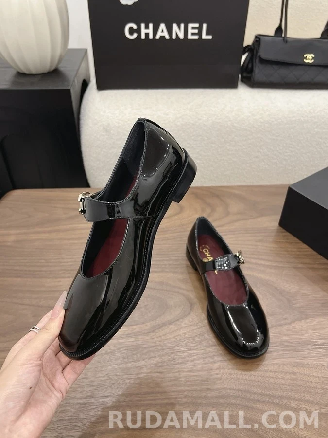 샤넬 샤넬 페이턴트 메리제인 플랫 상세 이미지