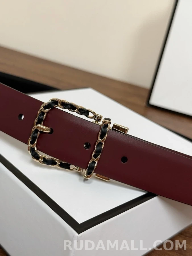샤넬 샤넬 더블 C 로고 리버서블 벨트 상세 이미지