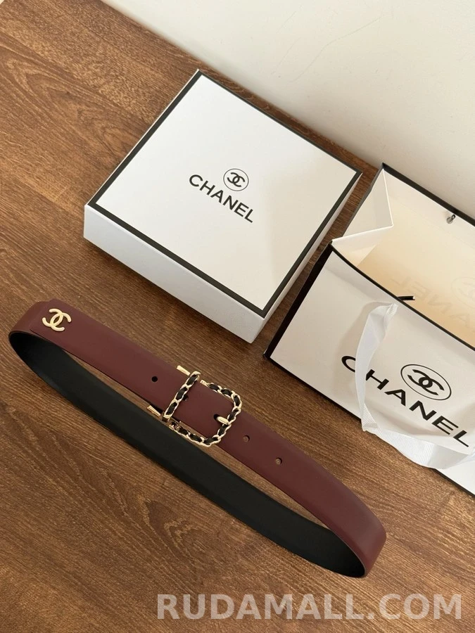 샤넬 샤넬 더블 C 로고 리버서블 벨트 상세 이미지