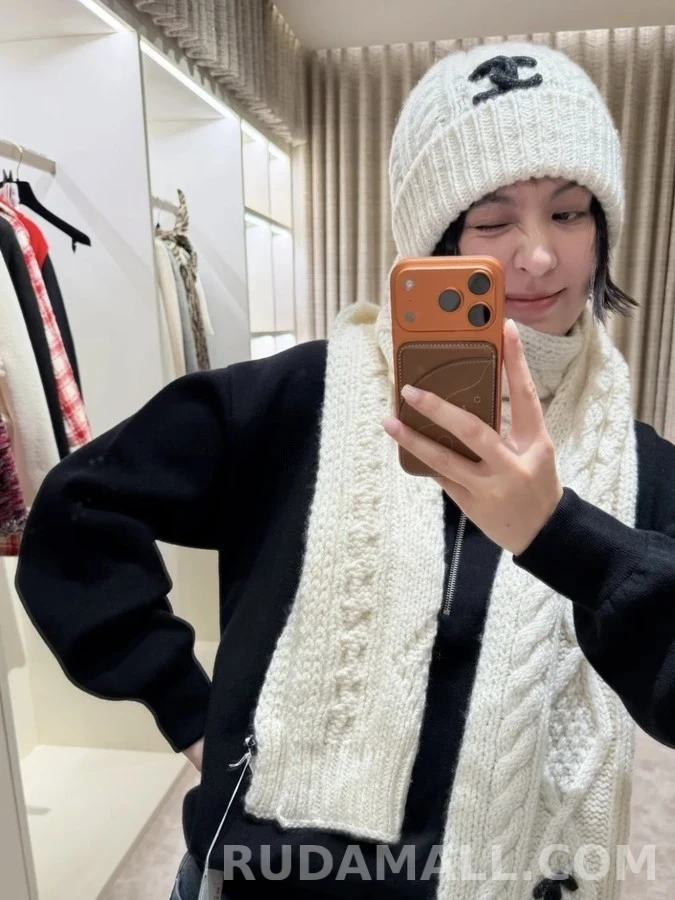 샤넬 샤넬 로고 캐시미어 비니 상세 이미지