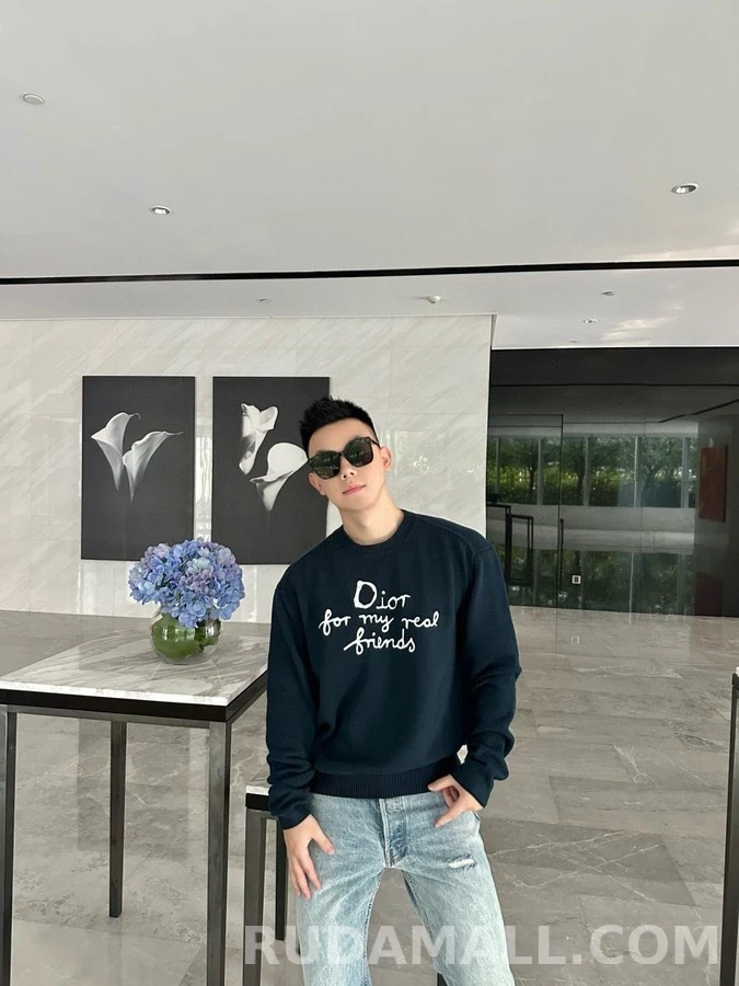 디올 디올 레터링 니트 스웨터 상세 이미지