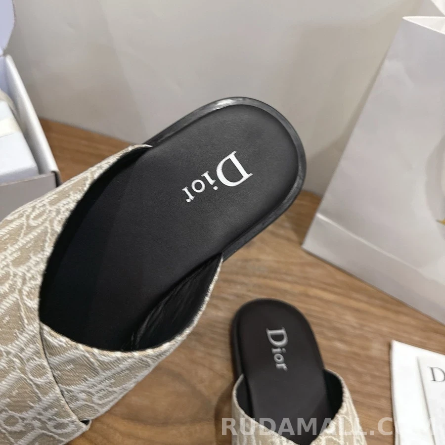 디올 디올 오블리크 크로스 스트랩 슬리퍼 상세 이미지