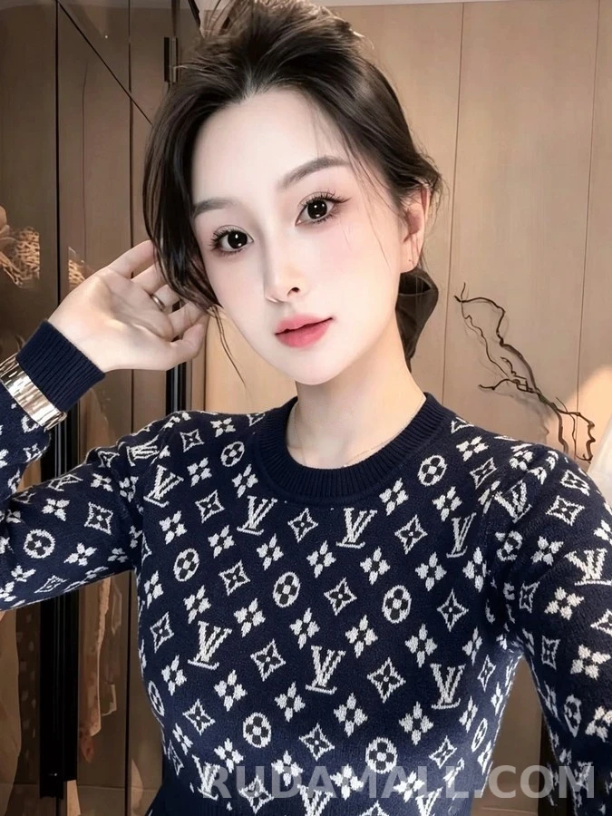 루이비통 루이비통 모노그램 자카드 긴팔 티셔츠 상세 이미지