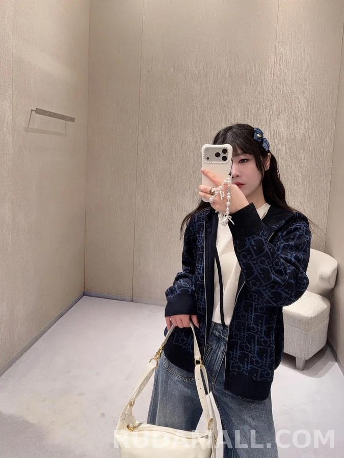 디올 디올 오블리크 패턴 후드 집업 상세 이미지