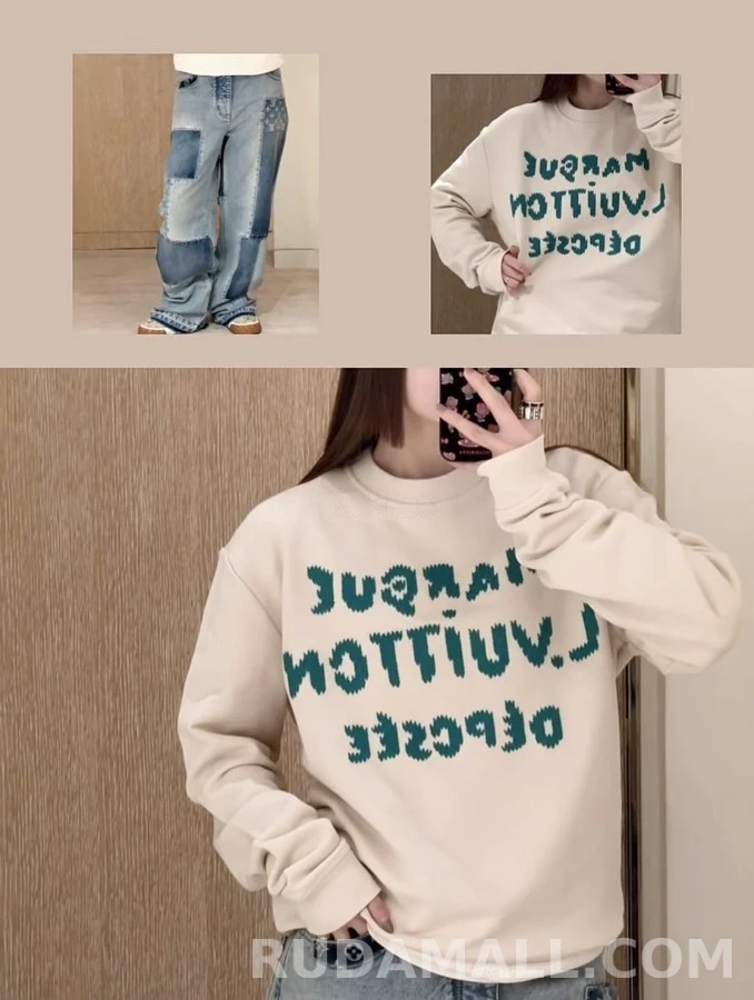 루이비통 루이비통 레터링 맨투맨 상세 이미지
