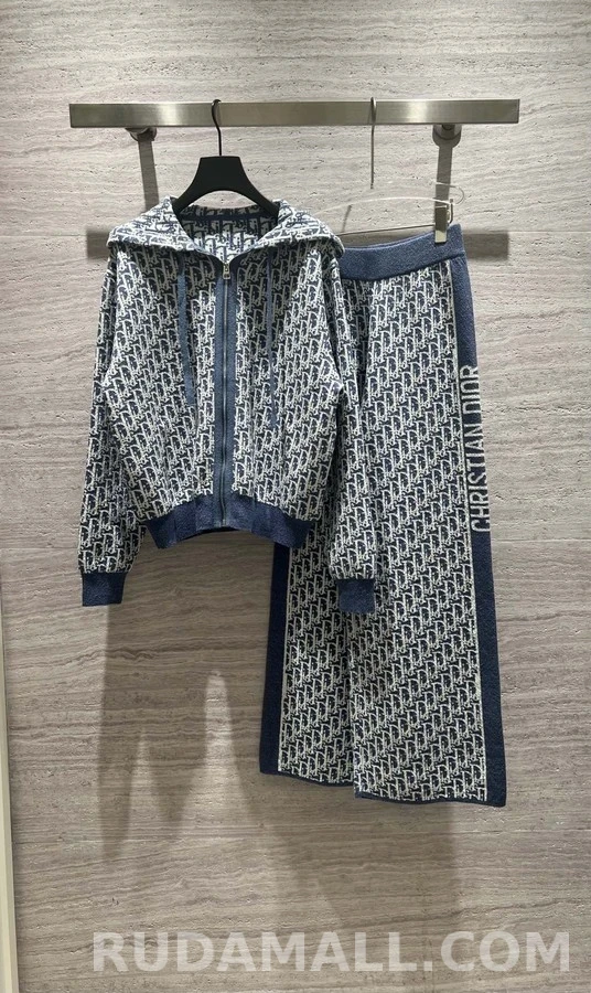 디올 디올 오블리크 자카드 후드 집업 상세 이미지