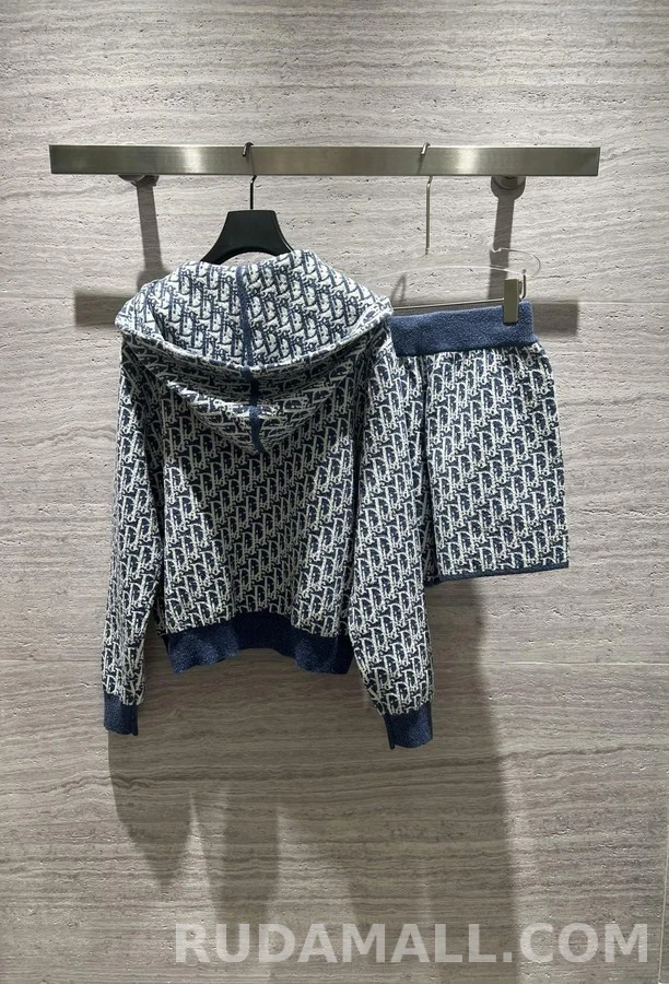 디올 디올 오블리크 자카드 후드 집업 상세 이미지