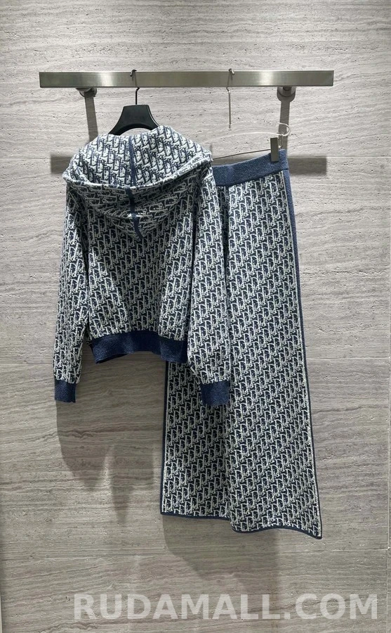 디올 디올 오블리크 자카드 후드 집업 상세 이미지