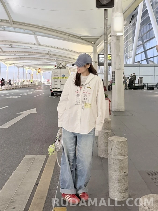 메종 마르지엘라 메종마르지엘라 그래픽 프린트 긴팔 셔츠 상세 이미지