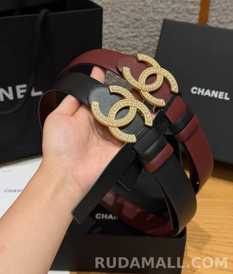 샤넬 샤넬 진주 로고 벨트 상세 이미지