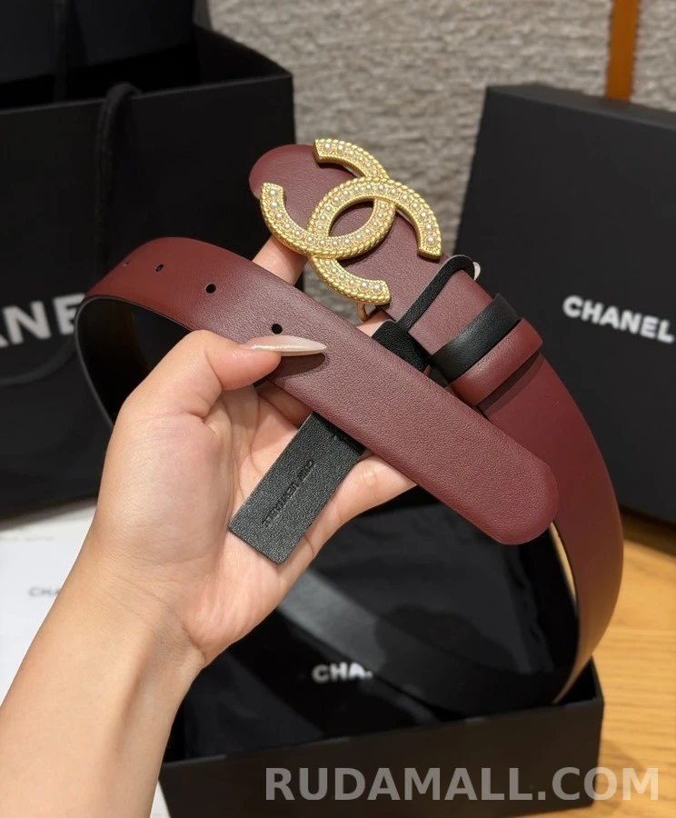 샤넬 샤넬 진주 로고 벨트 상세 이미지