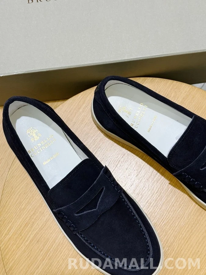 브루넬로 쿠치넬리 브루넬로 쿠치넬리 스웨이드 로퍼 스니커즈 상세 이미지
