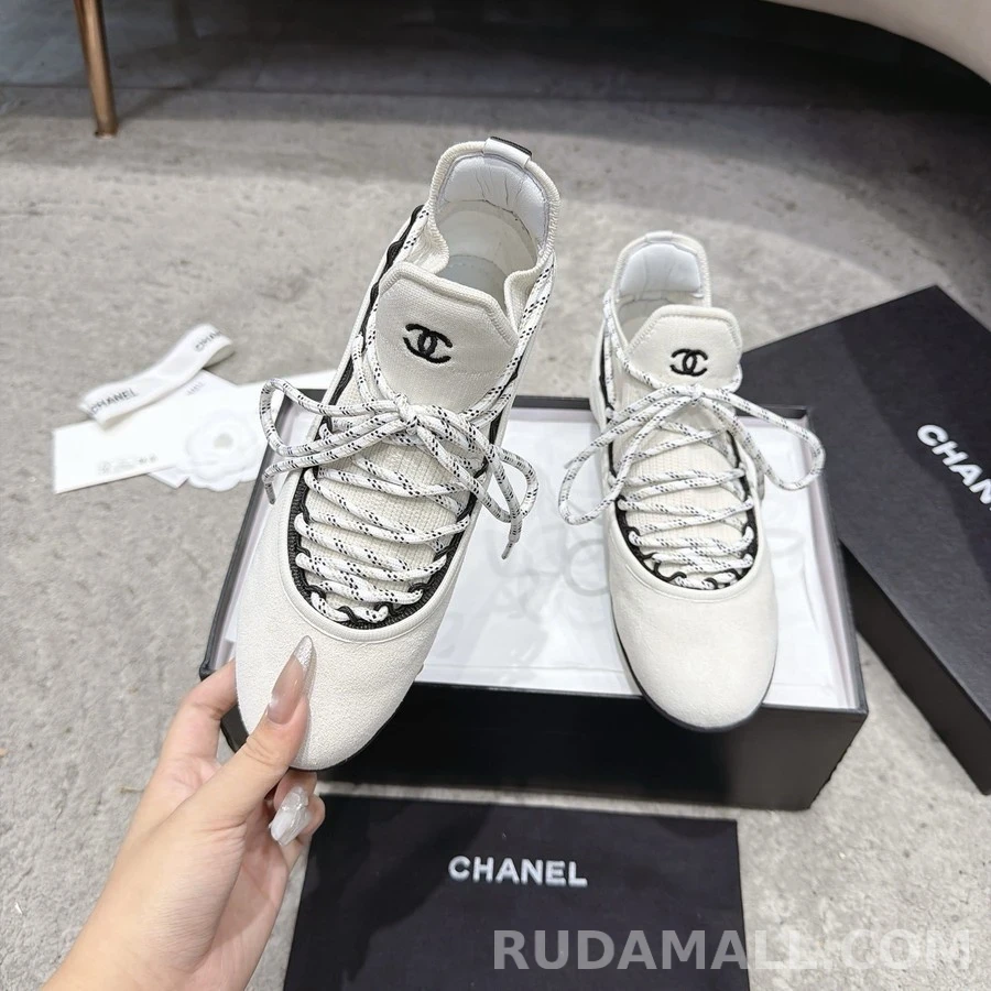 샤넬 샤넬 배색 스웨이드 스니커즈 상세 이미지