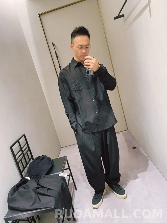로에베 로에베 아나그램 자수 긴팔 셔츠 상세 이미지