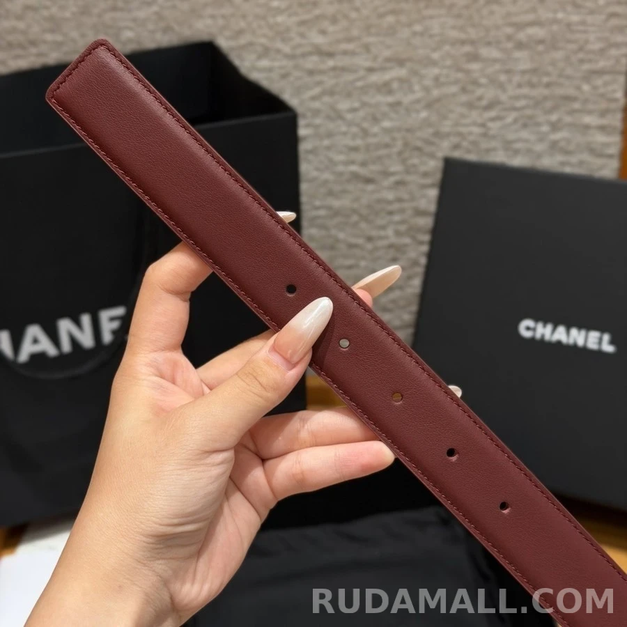 샤넬 샤넬 로고 레더 벨트 상세 이미지