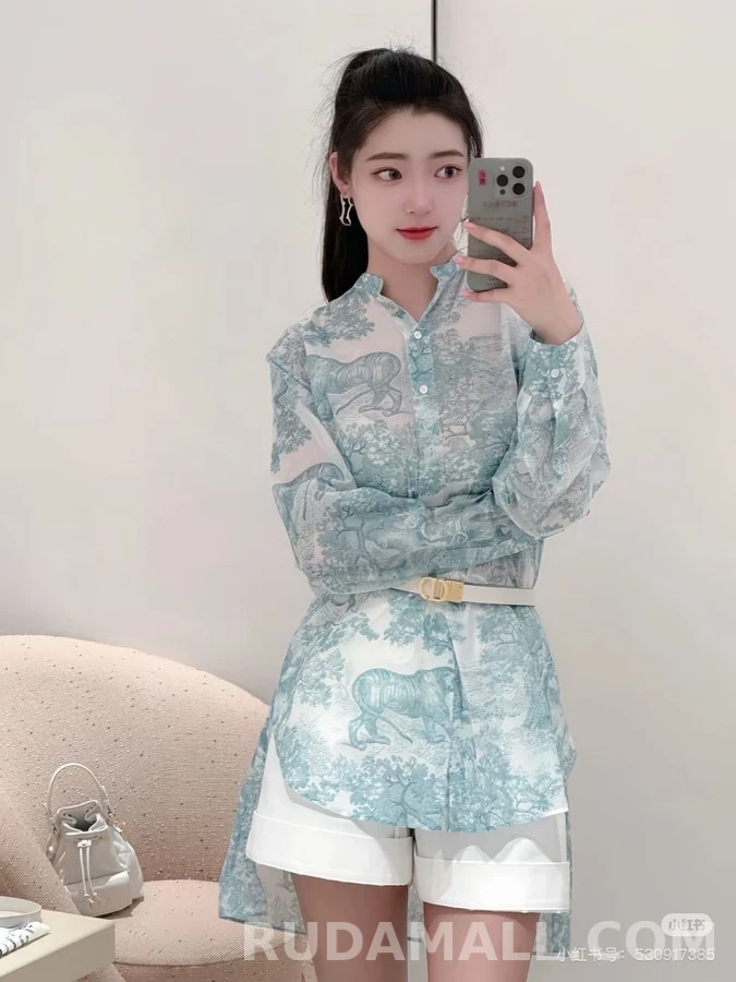 디올 디올 애니멀 프린트 셔츠 상세 이미지