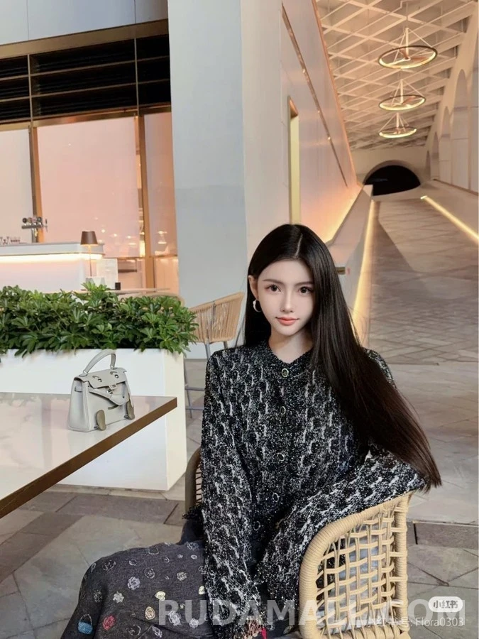 샤넬 샤넬 마름모 패턴 술 가디건 상세 이미지