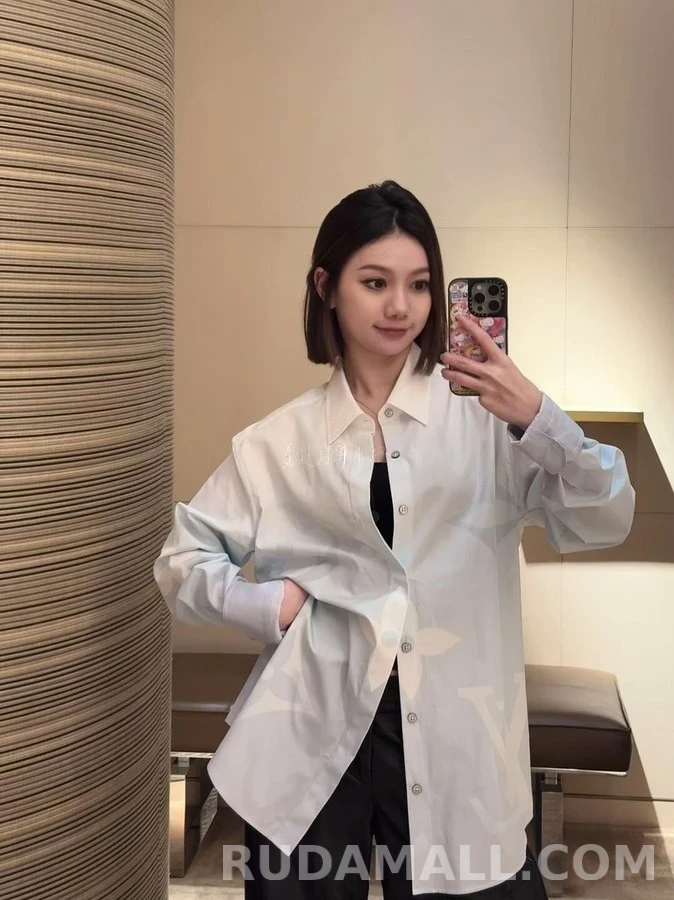 루이비통 루이비통 모노그램 프린트 셔츠 상세 이미지